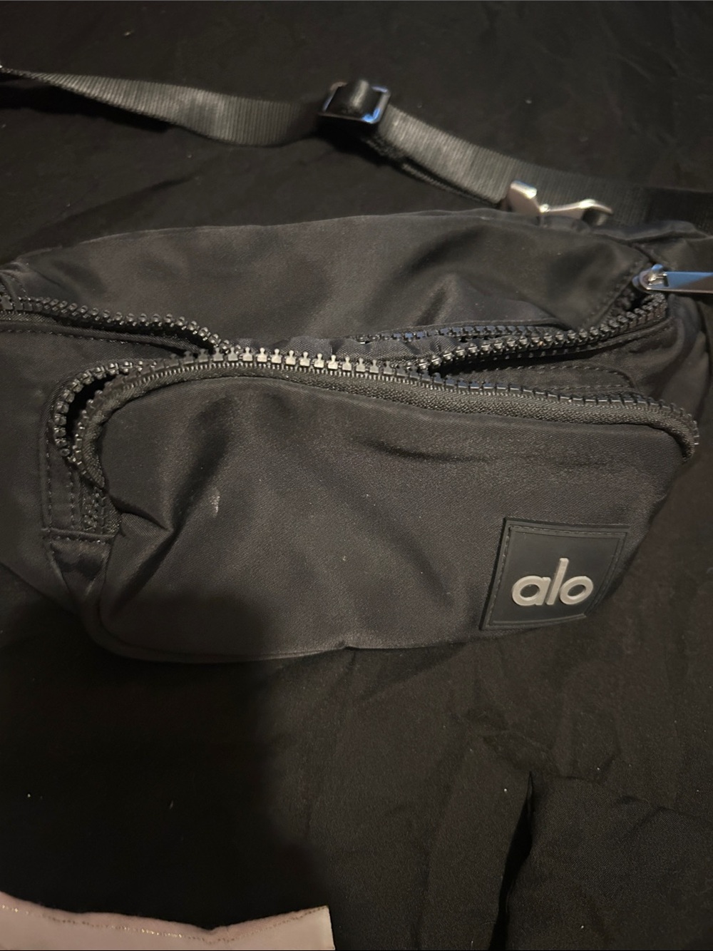 ALO Yoga Black Waist Pack - Compact Belt Bag